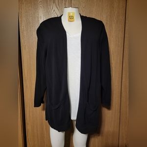 Croft&Barrow 3XL Black Sweater with Pockets